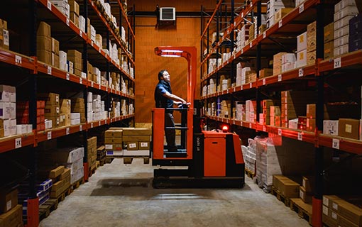 degustation selection vinopark logistique forklift bouton